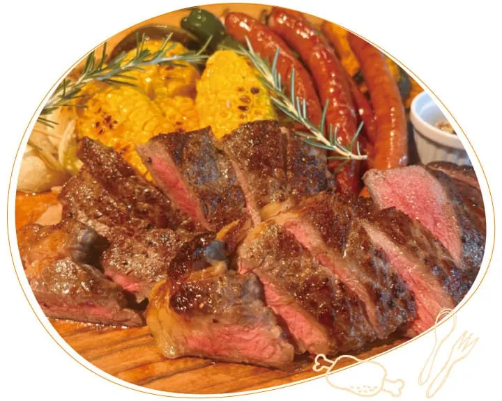 自家製ソースが決め手。豪快ながらも繊細な、至福の一皿。